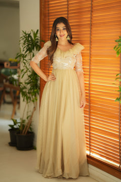 DD745 - Sawadeeka Premium Pear sequnece gown