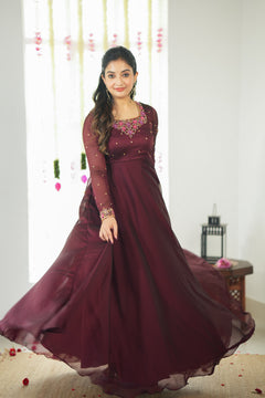 DD594 - Meera Designer Anarkali ( with Georgette dupatta )