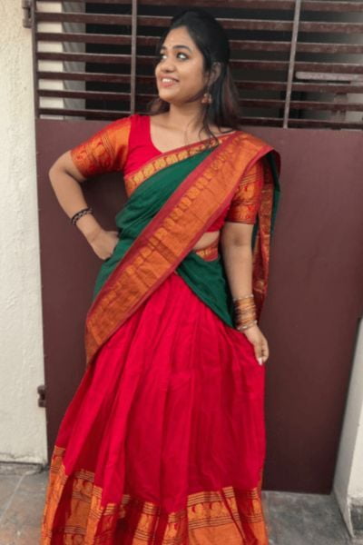 MERCEDISED COTTON HALF SAREES