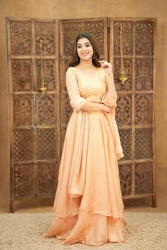 DD739 - Yazhini Premium Designer croptop and skirt