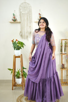 DD583 - Keerthi designer drape wear