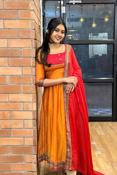 DD981 - Thulasi Premium Handloom Cotton Anarkali