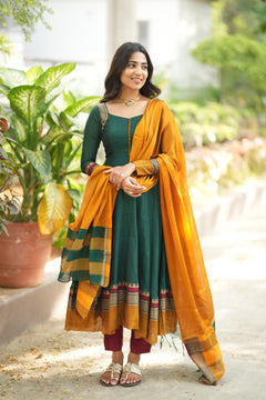 DD637 - Sundari Pure Handloom Anarkali