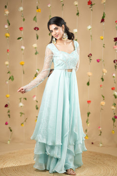 DD666 - Manisha Premium Designer Slit Anarkali with skirt