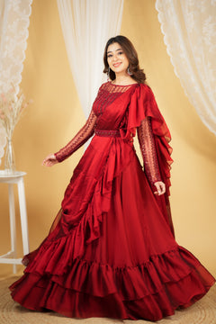DD688 - Tharini Premium Designer Drape wear