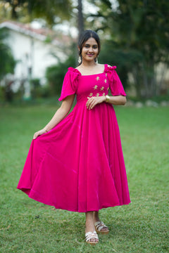 DD955 - Charu Premium Velvet Partywear dress