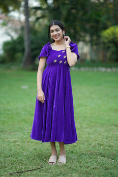 DD954 - Charu Premium Velvet Party wear dress