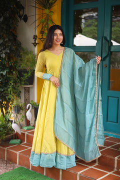 DD990 - Idhalya Premium Mul Chanderi Anarkali