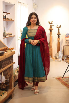 DD993 - Parkavi Series Handloom Anarkali