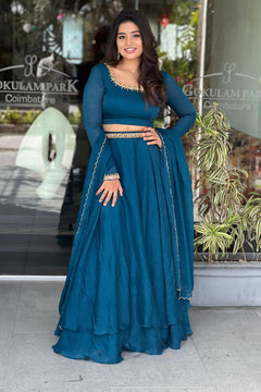 DD674 - Samyuktha Premium designer Single layer Lehanga