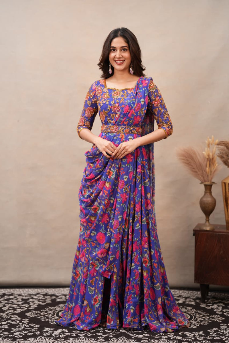 DD805 - Nithila Premium Designer Floral Anarkali