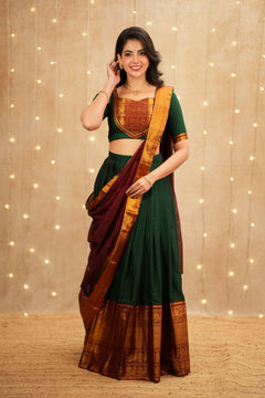 DD886 - Mangai Premium Handloom Halfsaree