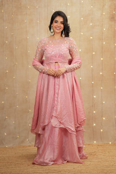 DD895 - Rejitha Premium Slit top and skirt