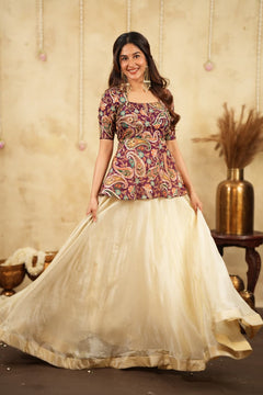 DD926 - Epsi Premium Designer Peplum top and skirt