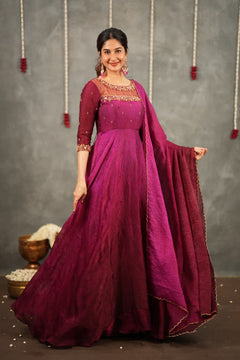 DD943 - Tina Premium Ombre Designer Anarkali