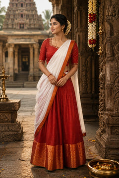 DD992 - Ashwini Premium Tissue Halfsaree