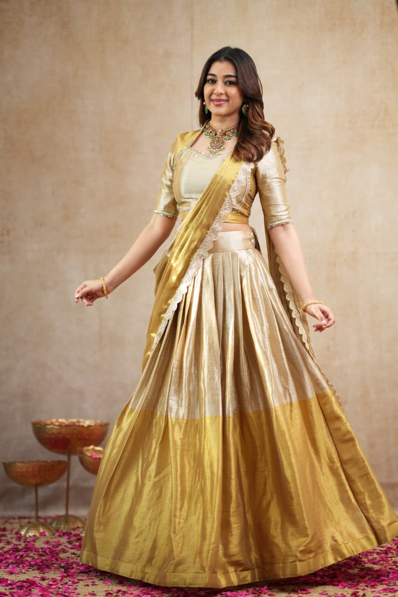 DD1028 - Aditi Series Premium Tissue Lehanga