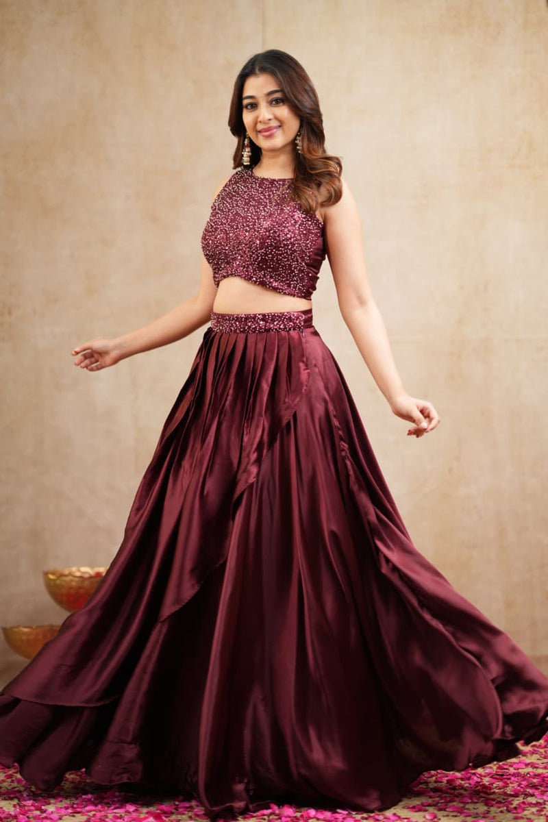 DD1029 - Tisha Premium Designer Top and skirt