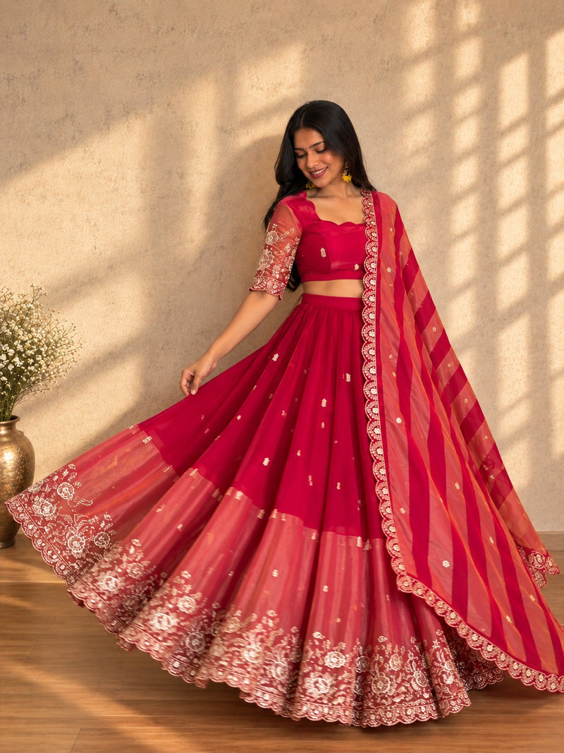 Vihana Premium Designer Spacesilk Lehanga - DD1055