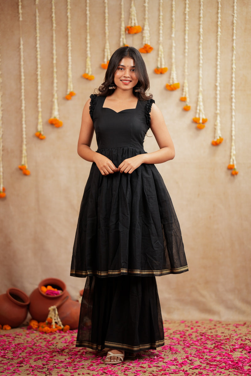 Mallika Premium Handloom Sharara Set - DD1060