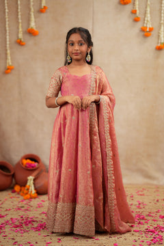 Swasthika kids Version spacesilk Anarkali - DDK039