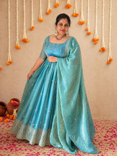 Swasthika Premium Crush Spacesilk  Anarkali - DD1062