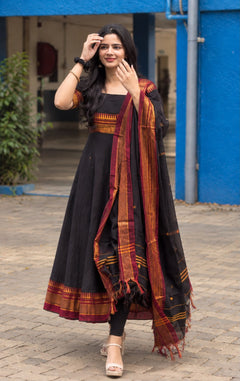 Lavanya premium Handloom Anarkali - DD1063