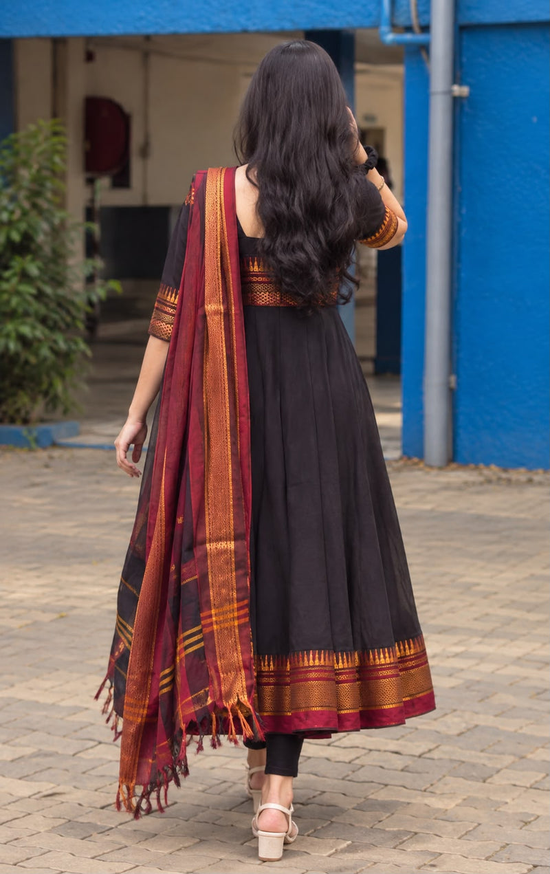 Lavanya premium Handloom Anarkali - DD1063