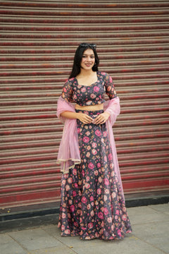 Fiore Series - Premium Georgette Lehanga