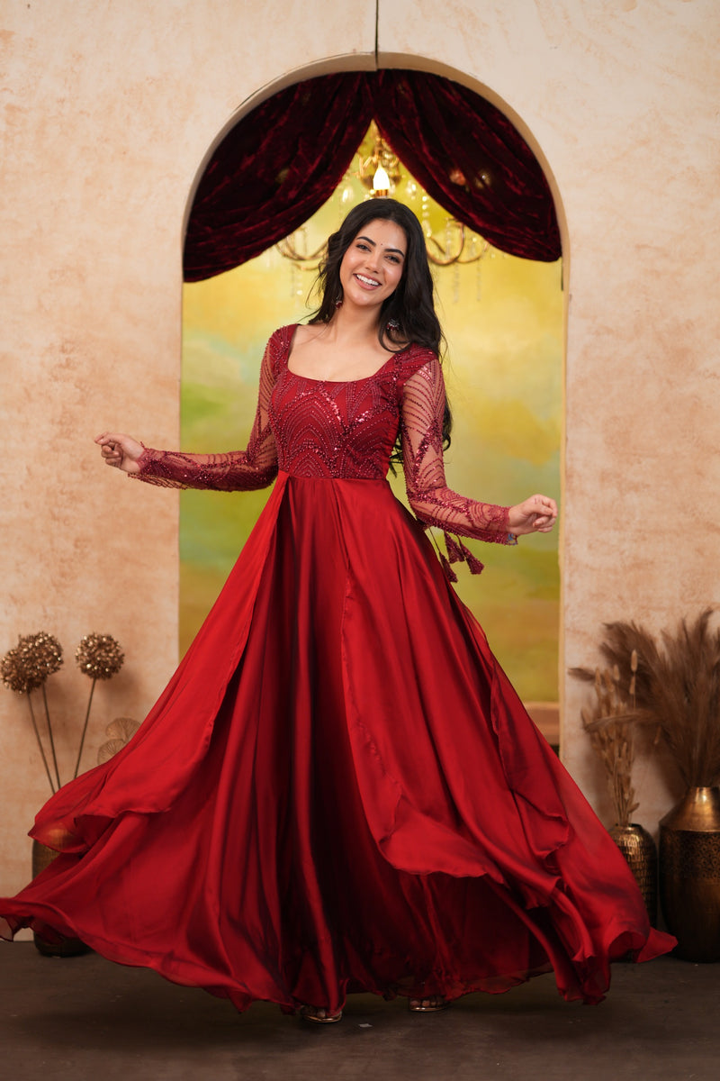 Saloni Premium Sequence Anarkali - DD1080