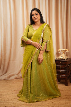 DD937 - Priya Series Premium Soft Organza Butti 3 in 1 set