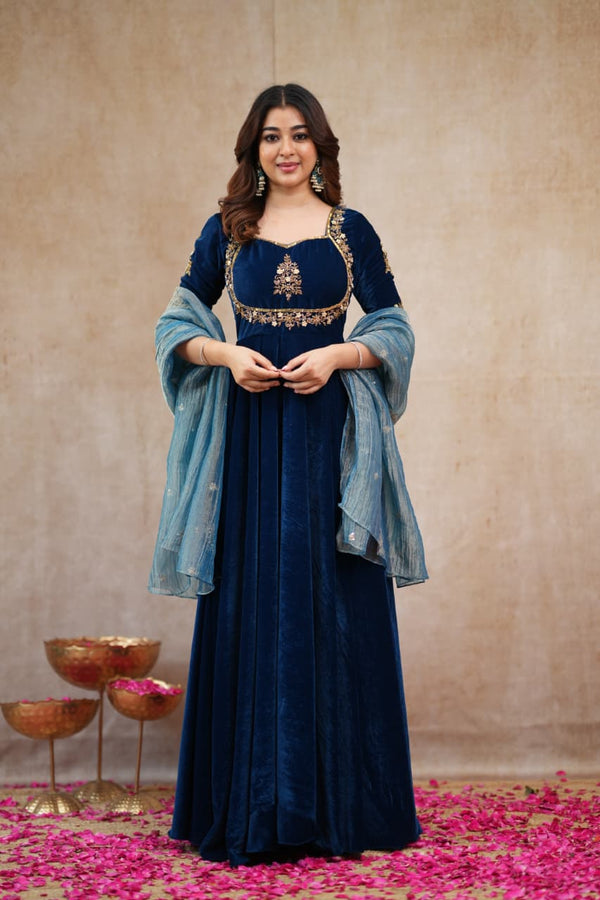 Velvet Anarkali