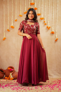 Vaani Premium Georgette Anarkali - DD1046