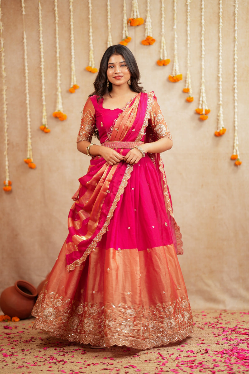 Vihana Premium Designer Spacesilk Lehanga - DD1055