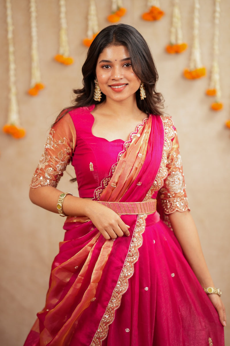 Vihana Premium Designer Spacesilk Lehanga - DD1055