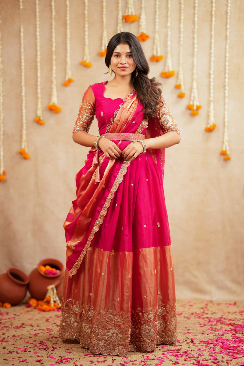 Vihana Premium Designer Spacesilk Lehanga - DD1055