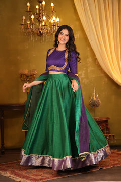 Anushree Premium Rawsilk Designer Lehanga - DD1084