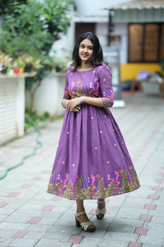 DD744 - Aarvi Pure Cotton dress