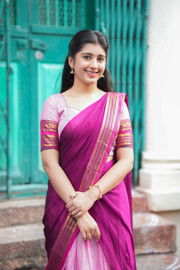 DD607 - Shruthika Pure Handloom Halfsaree