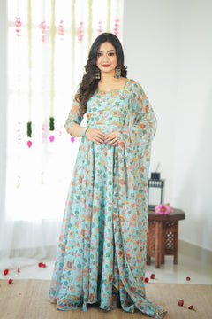 DD591 - Anvi floral Anarkali