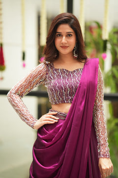 DD568 - Ruby designer lehanga