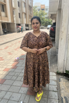 DD720 - Kalamkari Comfortable kalamkari cotton dress