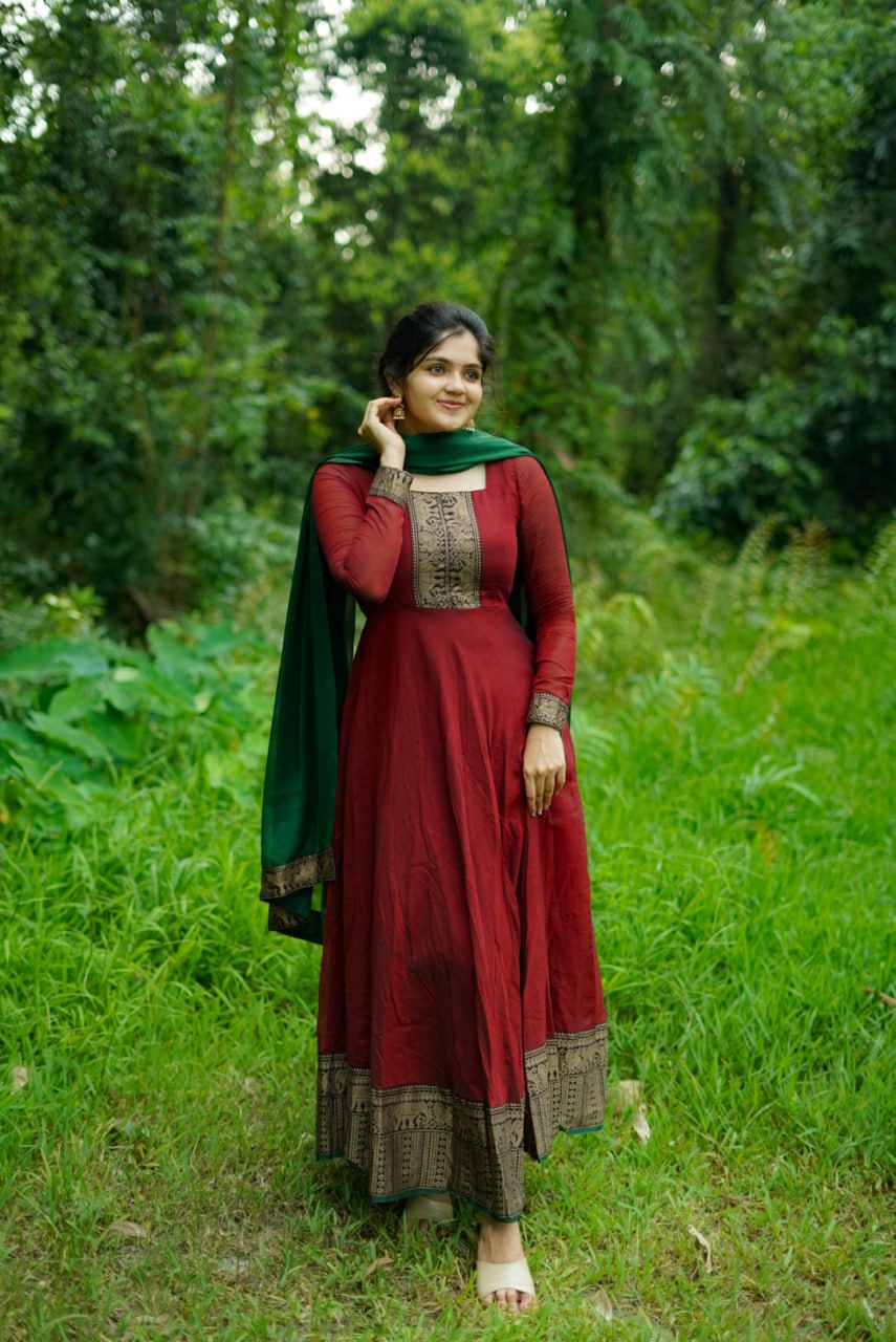 DD524 - Padmaja handloom cotton Anarkali